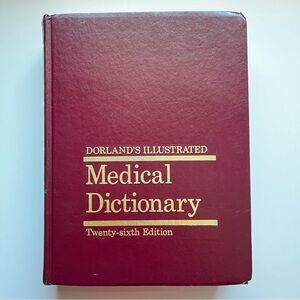 Vintage Dorland’s Illustrated Medical Dictionary 26th Edition (Hardcover)